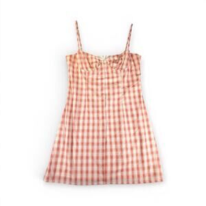 Princess Polly Pink Plaid Mini Dress Size 4